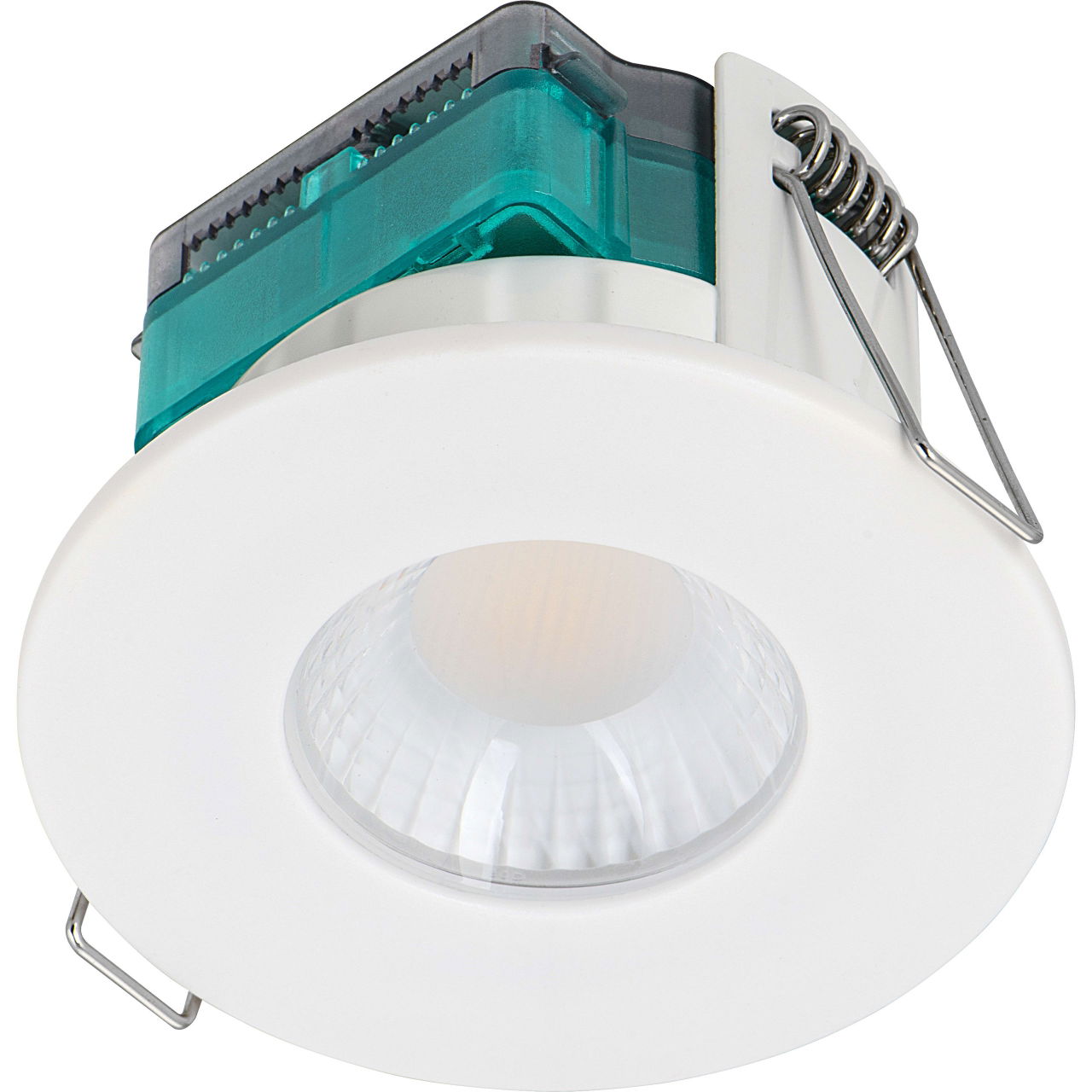 FType Essence Fire Rated Downlight 5W 550lm 4000K Dimmable IP65 White bezel - Flat