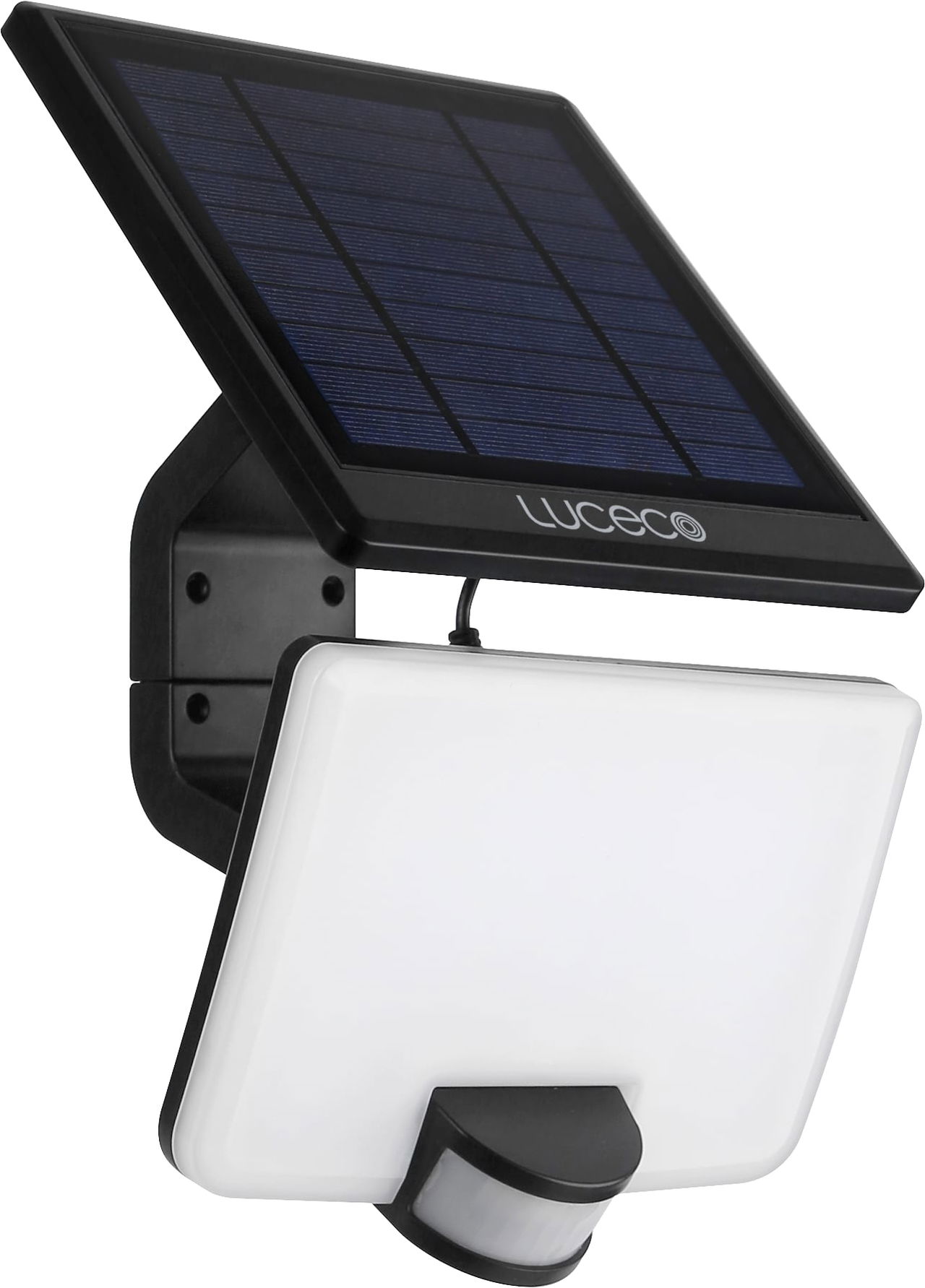 Solar floodlight with detachable solar panel 1500 lumens