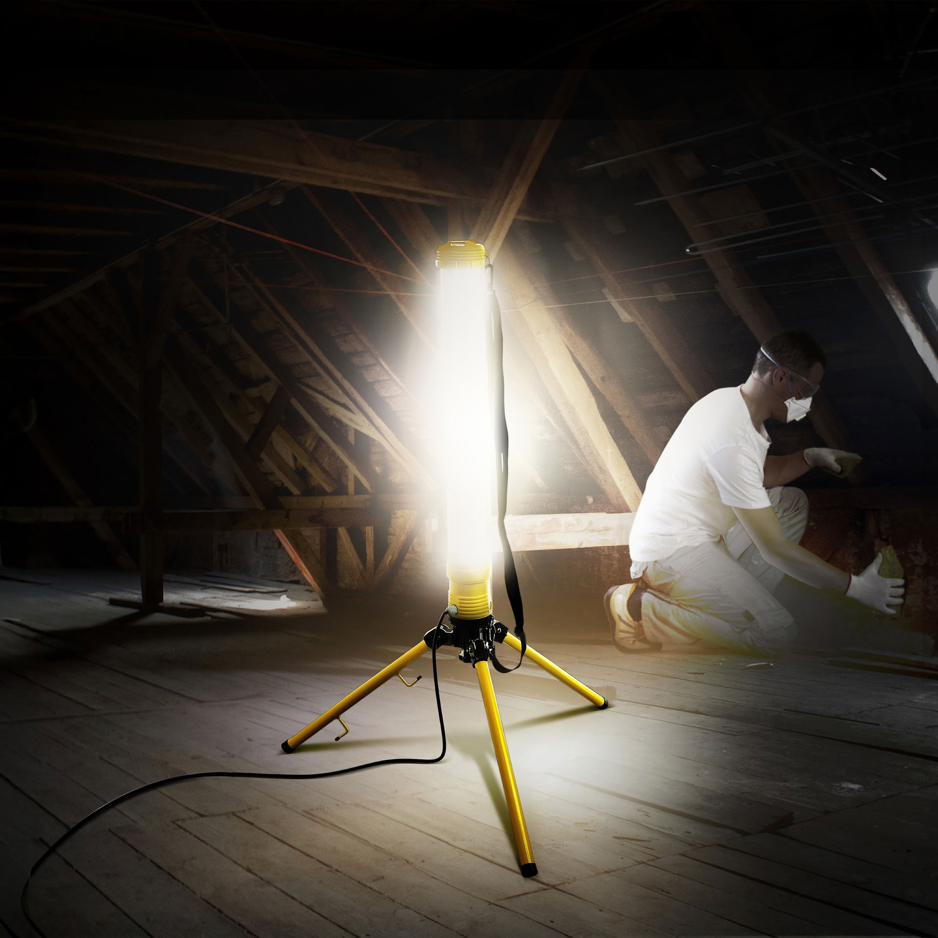 Open area work light 240v 3600lm 40w 6500k
