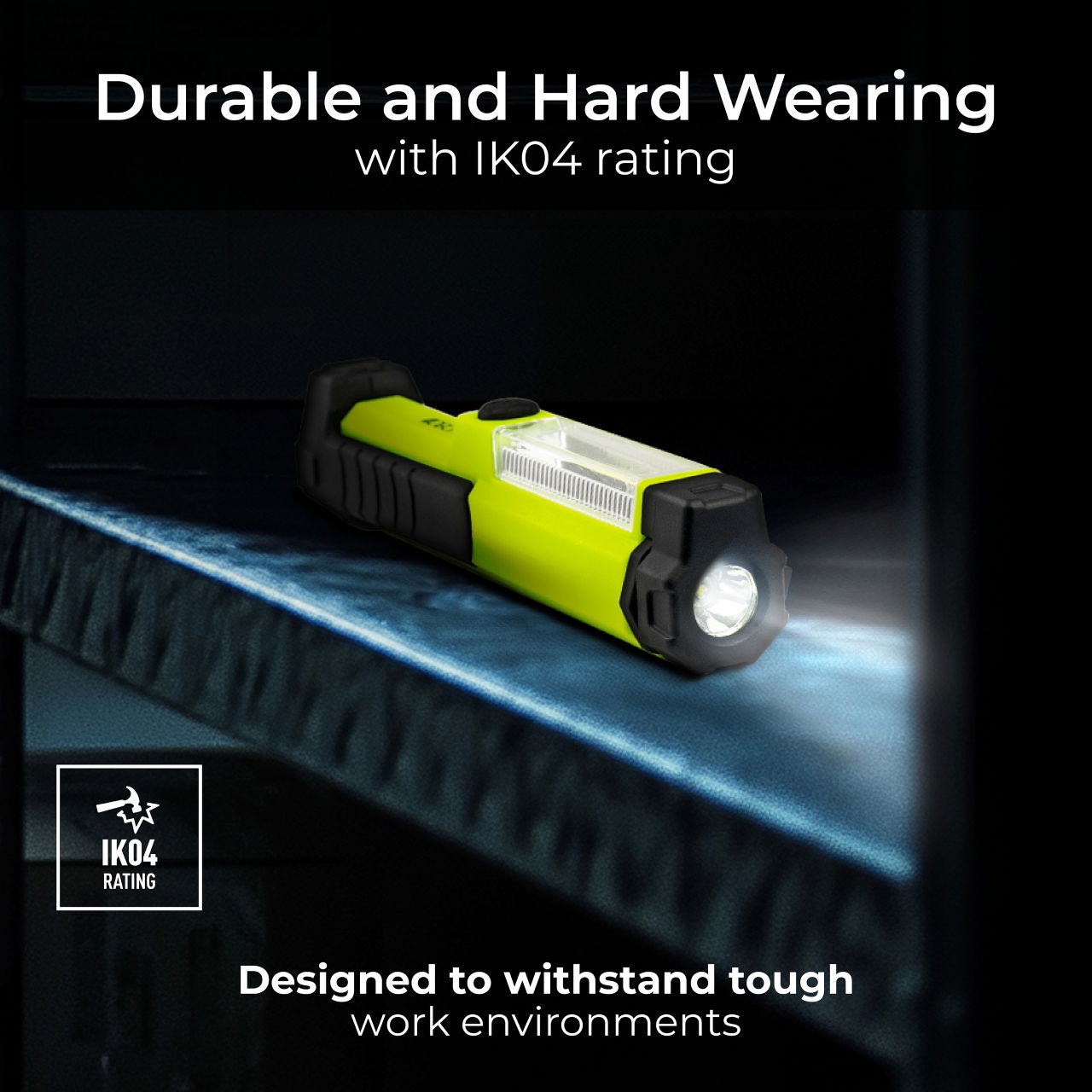 Luceco tilting mini inspection torch 5v 1.5w 150lm 6500k - USB charged