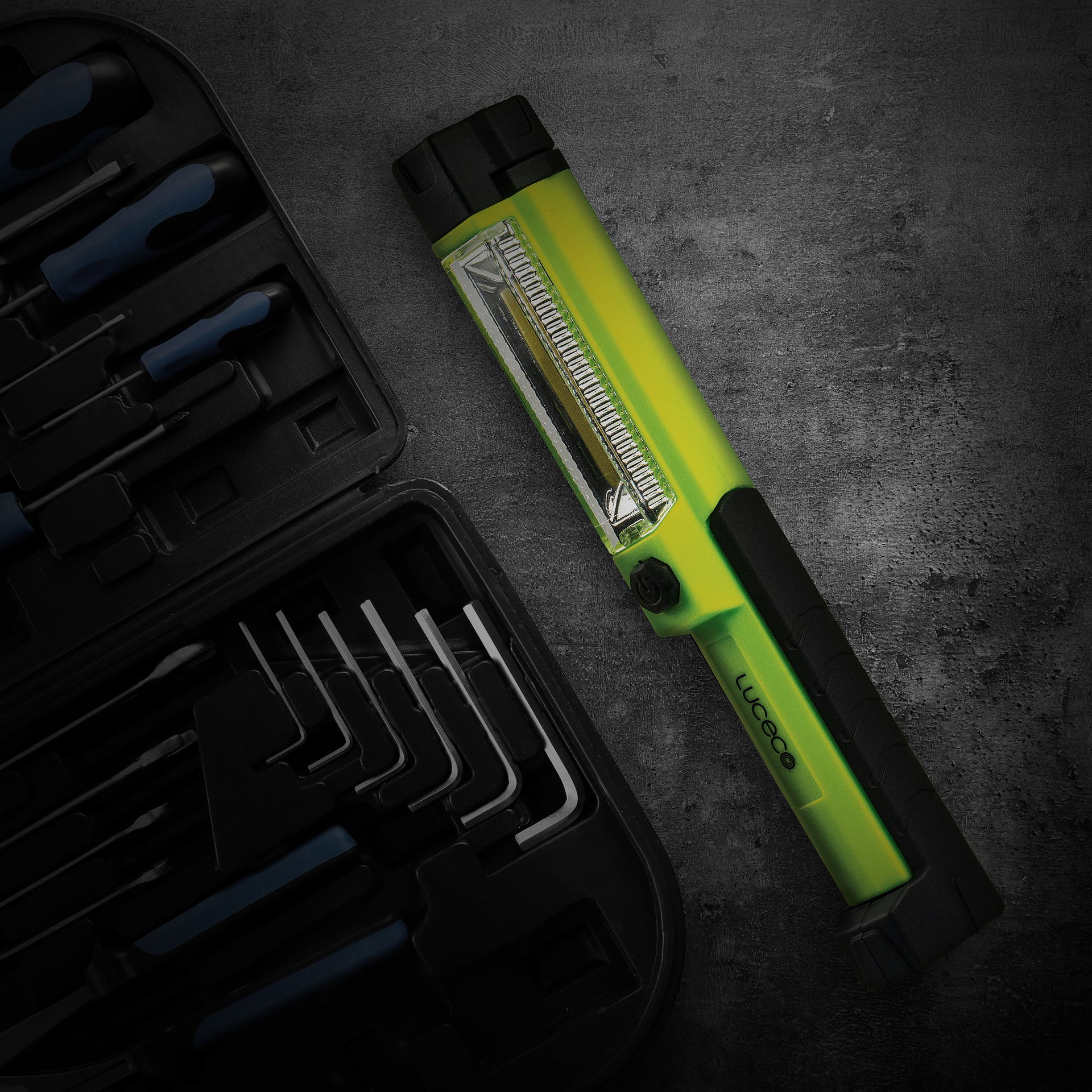 Luceco tilting mini inspection torch 5v 1.5w 150lm 6500k - USB charged