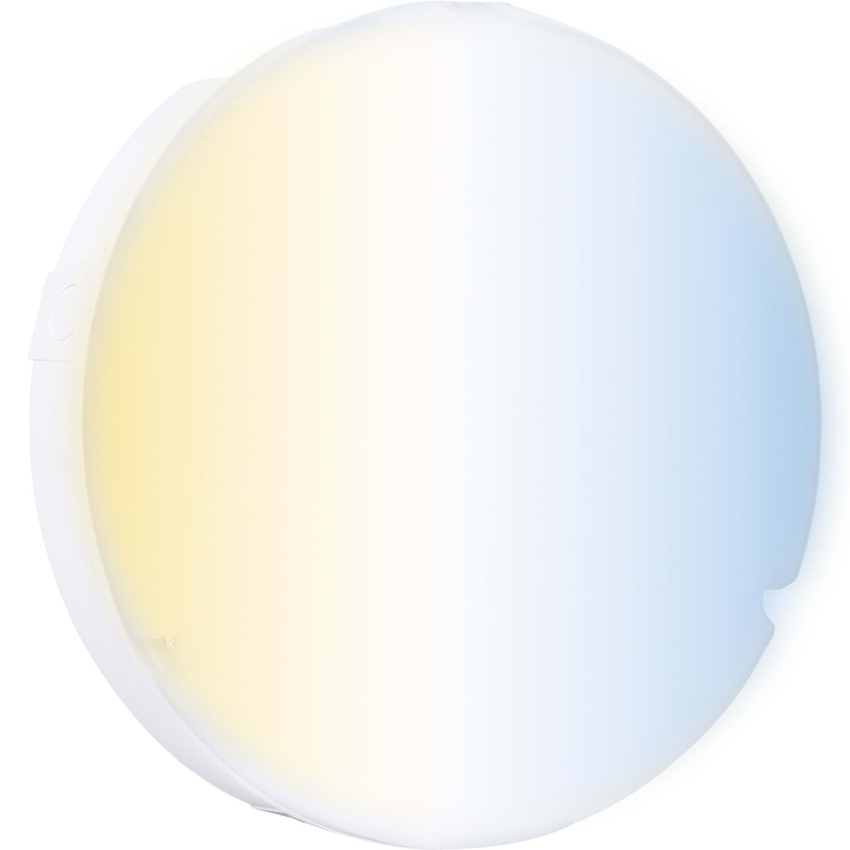 Luceco LED Bulkhead Light, Indoor & Outdoor Wall & Ceiling Lighting, Mosi Round Fixed Output Driver, 290mm, Commercial & Residential Use, 6/10/13W CCT 3/4/5/6000K IP65 IK08 Class 2, White