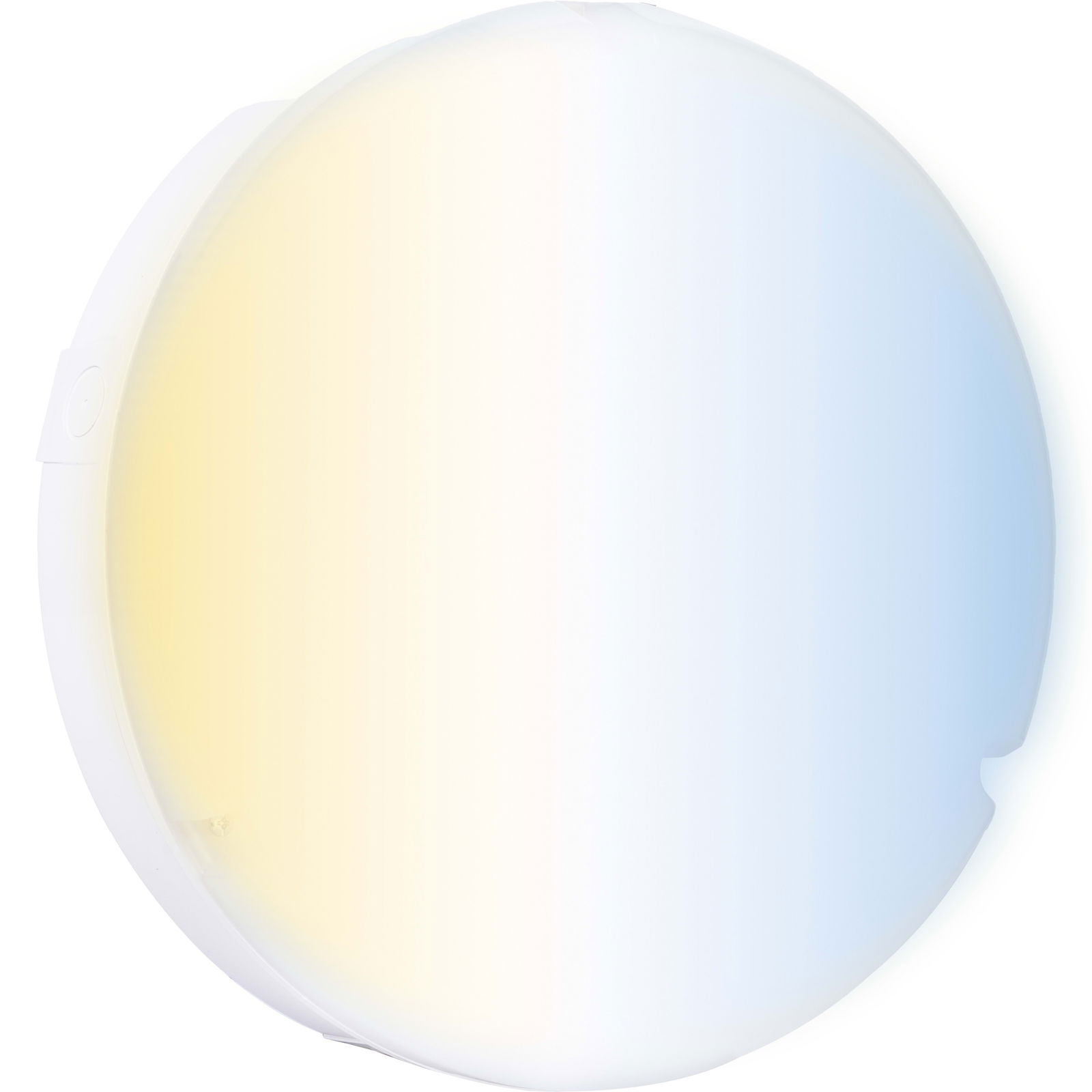 Luceco LED Bulkhead Light, Indoor & Outdoor Wall & Ceiling Lighting, Mosi Round Fixed Output Driver, 290mm, Commercial & Residential Use, 6/10/13W CCT 3/4/5/6000K IP65 IK08 Class 2, White