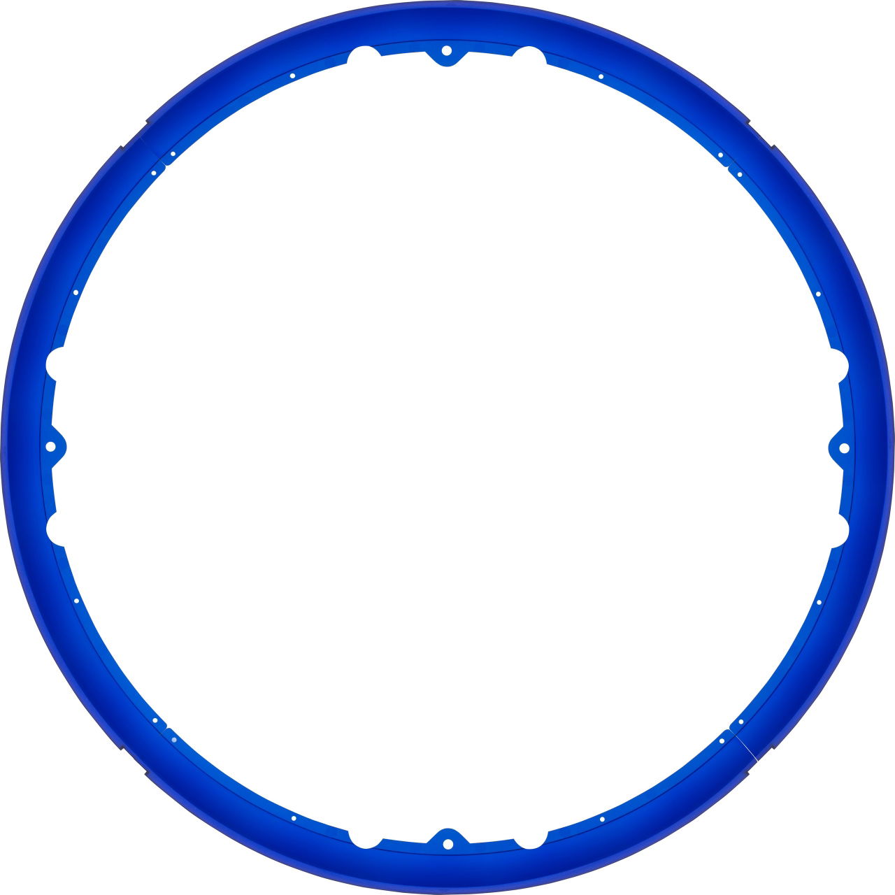 Celeste blue halo insert