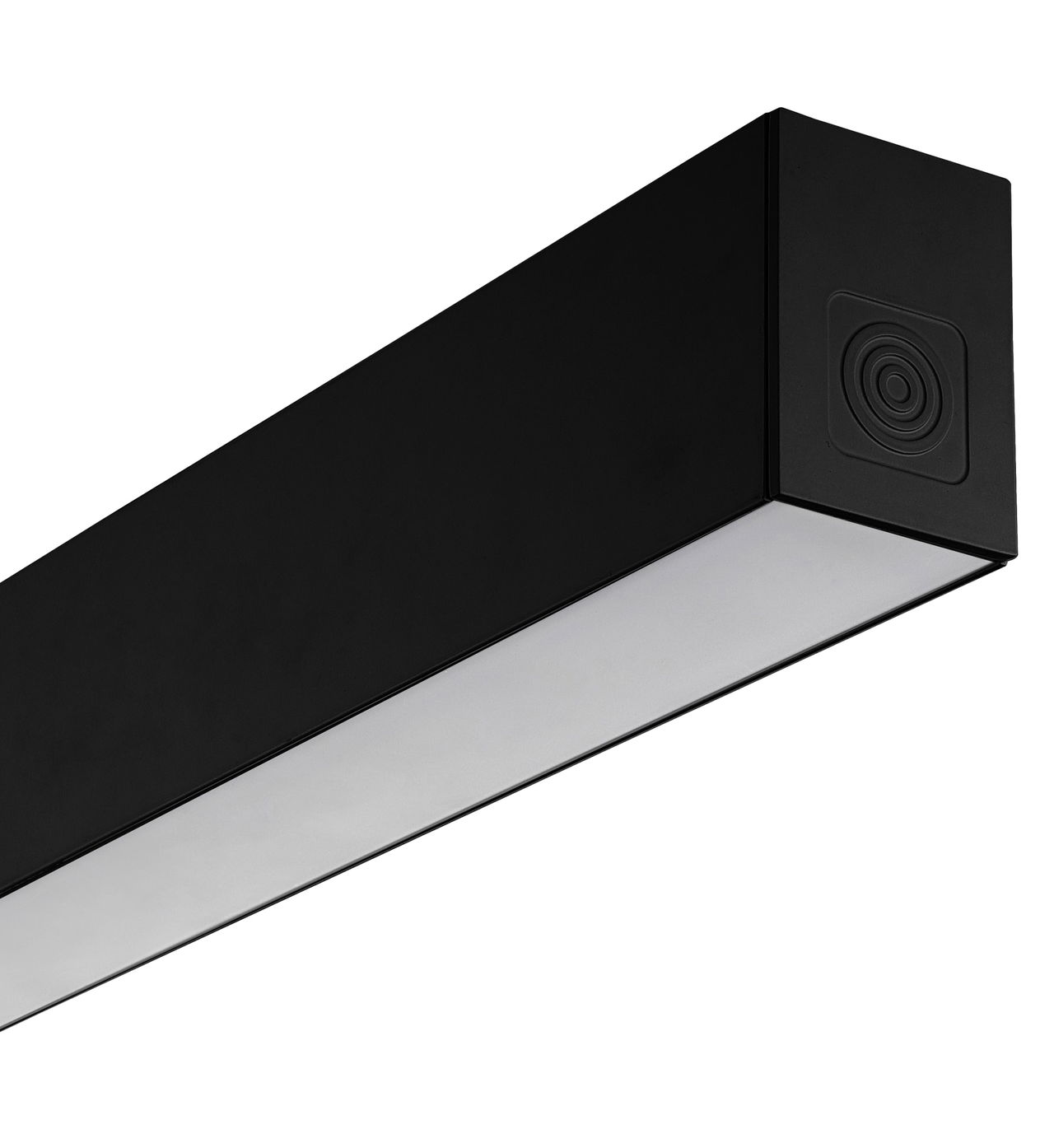 Contour 1695mm suspended module 3800lumens with fixed output driver finished in black