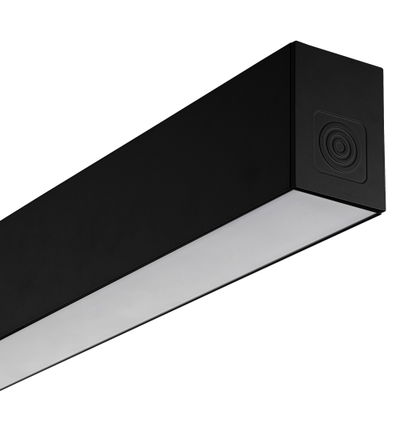 Contour 1695mm suspended module 1900lumens with fixed output driver finished in black