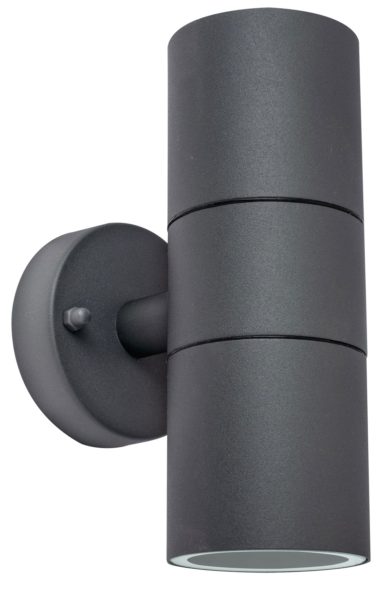 Exterior decorative up / down wall light GU10 finished in slate grey