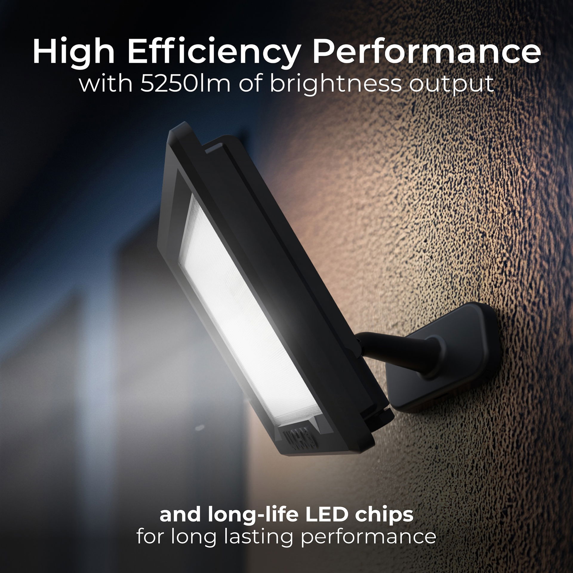 Essence floodlight with ball joint 50W black 4000k colour temp