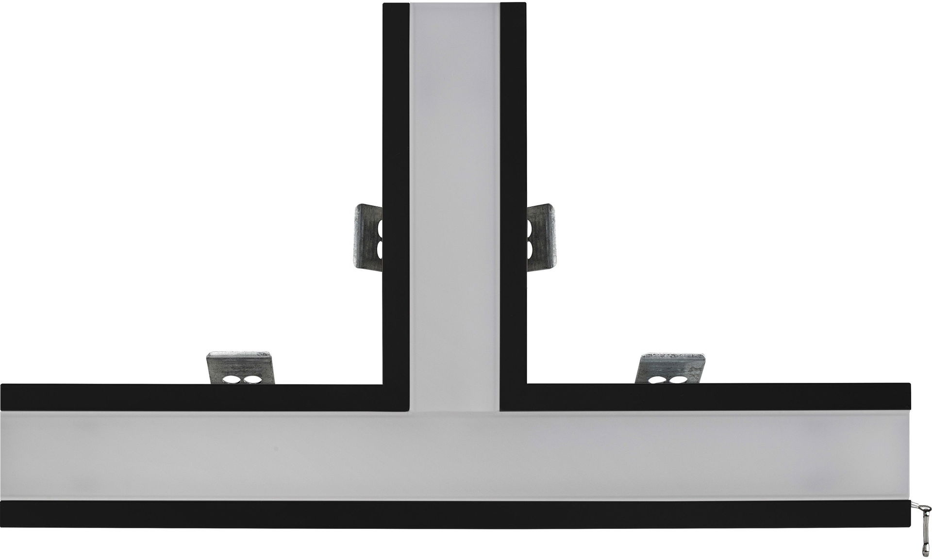 Contour 568mm recessed T connector module 1800lumens with fixed output driver finished in black