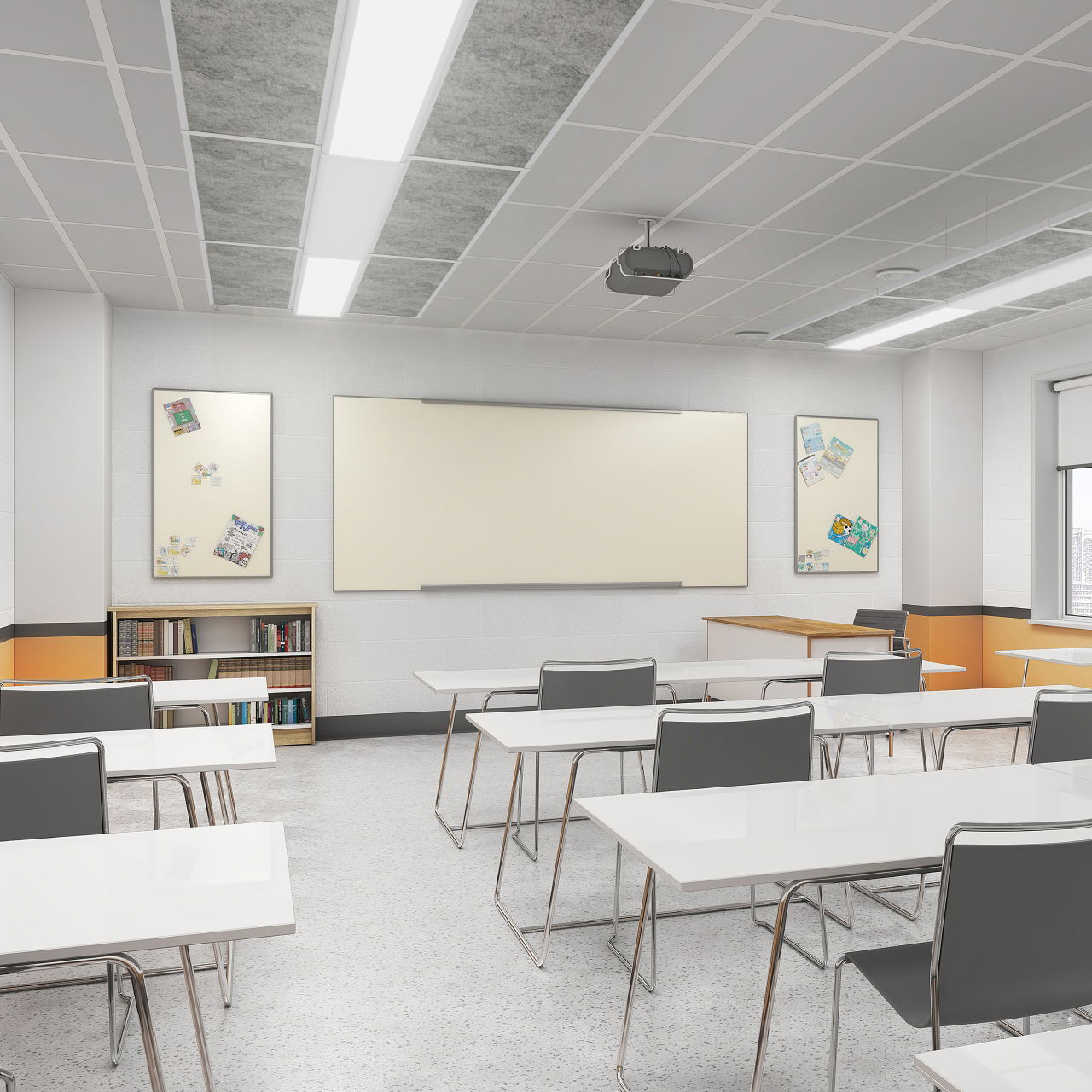Luceco Litera Acoustic Wing for LIT15WMOD Enhance Sound Absorption
