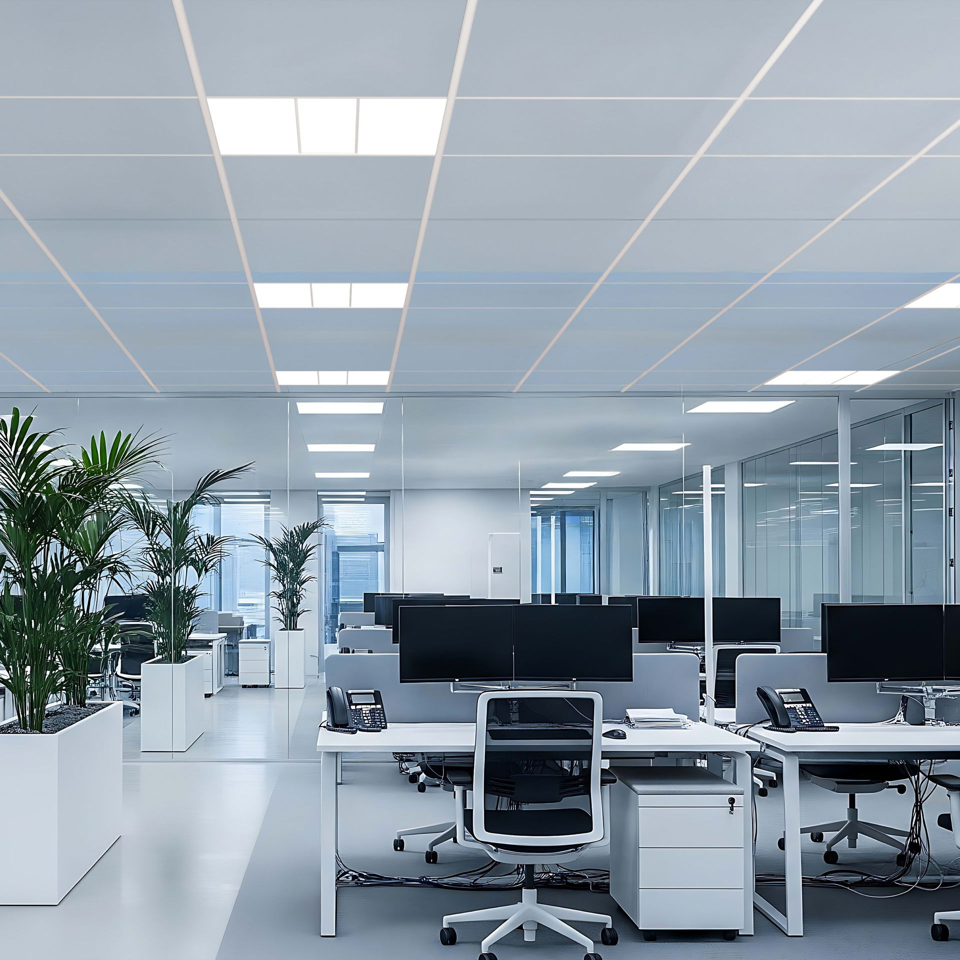 Luceco LuxPanel Delta LED Panel, Architectural Direct/Indirect Panel Luminaire, 600x600mm, 20W, 2800lm, 4000K