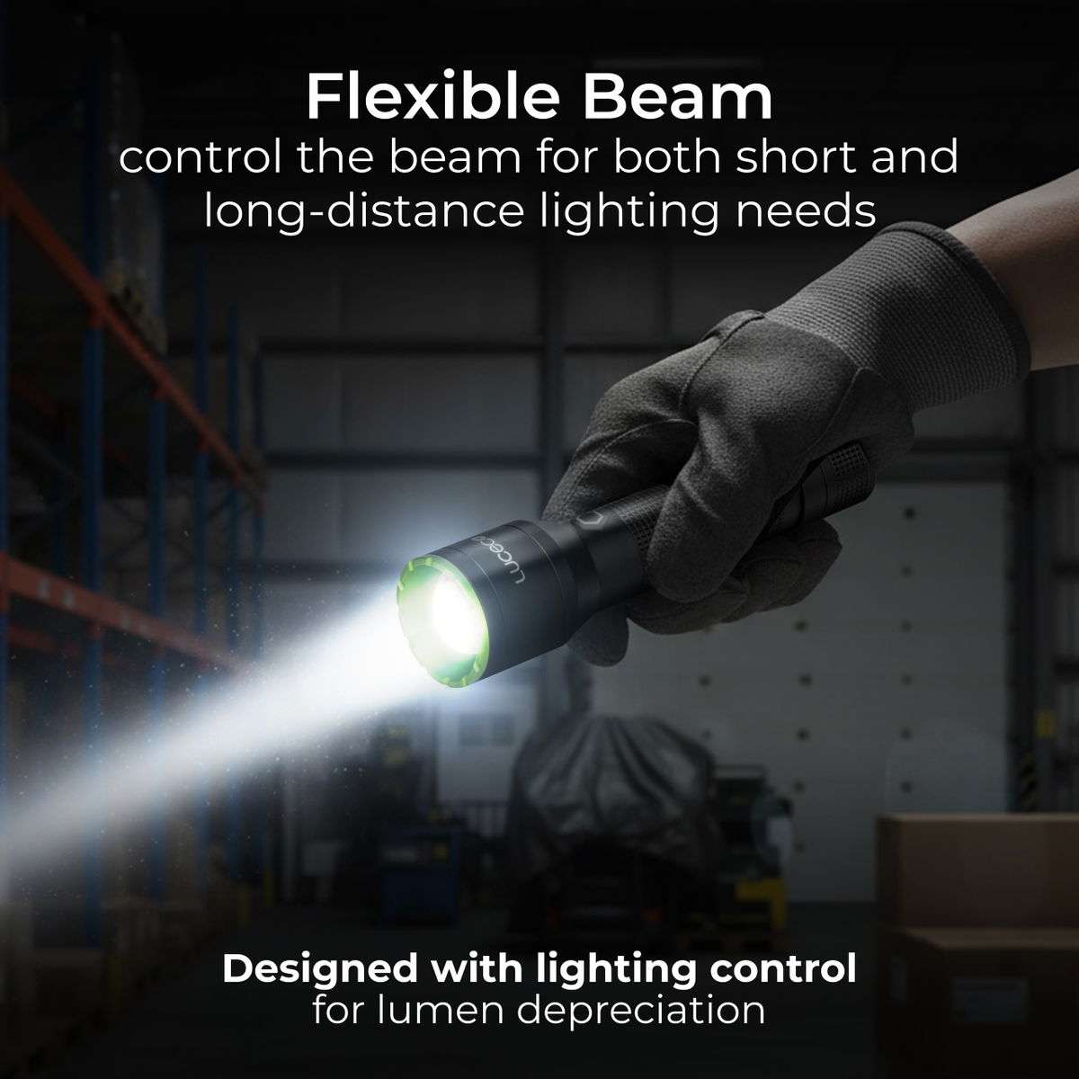 Luceco Multi Focus LED Hand Torch, USB-C Rechargeable, Inspection Light, 3 Lighting Modes, IP44, 4W, 400lm, 6500K
