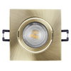 Spot Set Recess GU10 Adjustable Square Click 4.5W 827 Green Brass