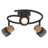 Decor Spot Cork GU10 Black Spiral 3x3.4W 927 DIM