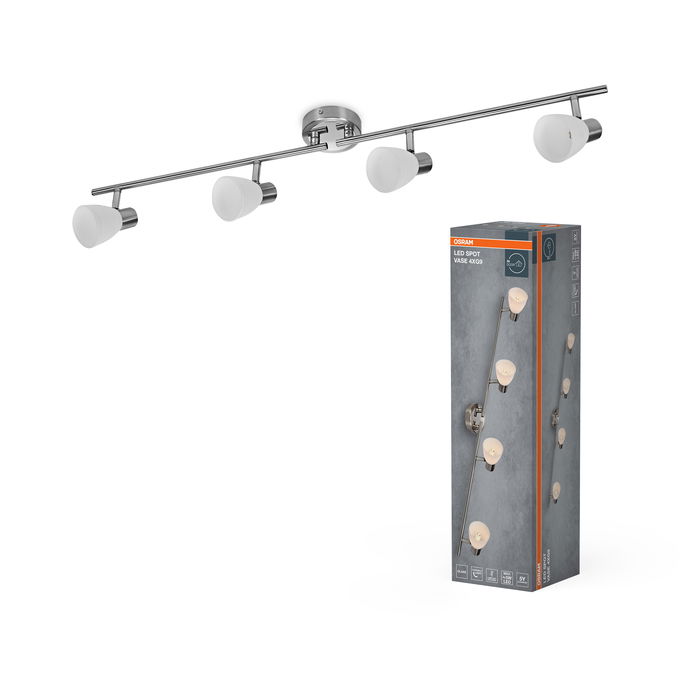 LED Spot Vase 4xG9 Brushed Nickel