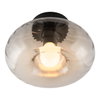 Decor Smoke Glass Ceiling E27 Black