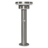ENDURA Style Solar 40cm Post Sensor Double Circle 6W Stainless Steel