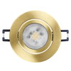 Spot Set Recess GU10 Dim Adjustable Click 6W 827 Satin Gold
