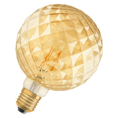 Vintage 1906 Big Globe 40 Filament Pine 4W 824 Gold E27