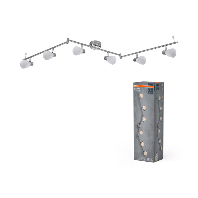 LED Spot Vase 6xG9 Brushed Nickel