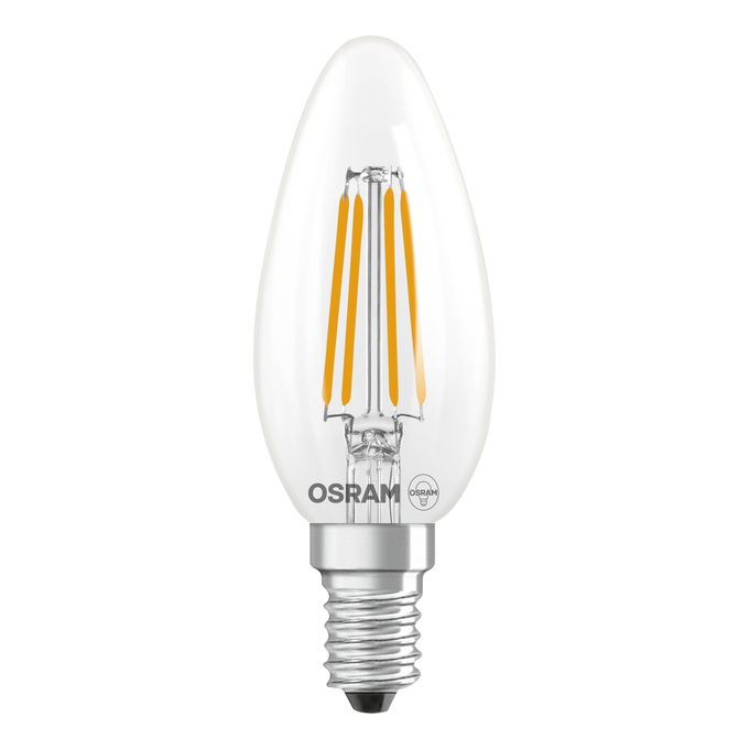 LED Star Classic B 40 Filament 3.4W 827 Clear E14