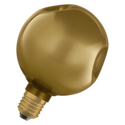 DECOR LED FLAT LAMP 3.5W 827 E27 Non-DIM IN ELECTRO GLASS SMALL GOLD