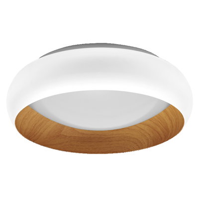 Orbis Livia 300MM 16W 830 Click DIM White and Wood Decor