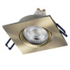 Spot Set Recess GU10 Adjustable Square Click 4.5W 827 Green Brass