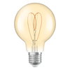 Vintage 1906 Globe 80 40 Heart Filament DIM 4.9W 922 Gold E27