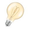 Vintage 1906 Globe 80 60 Heart Filament DIM 8W 922 Gold E27
