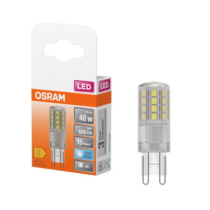 LED PIN 48 320° 4.5W 840 Clear G9