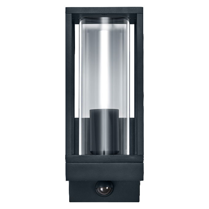 ENDURA Classic Frame Wall Sensor E27 IP54 Dark Grey