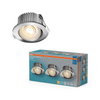 LED Spot Set DIM Recess IP44 Adjustable 4.9W 827 36° Chrome