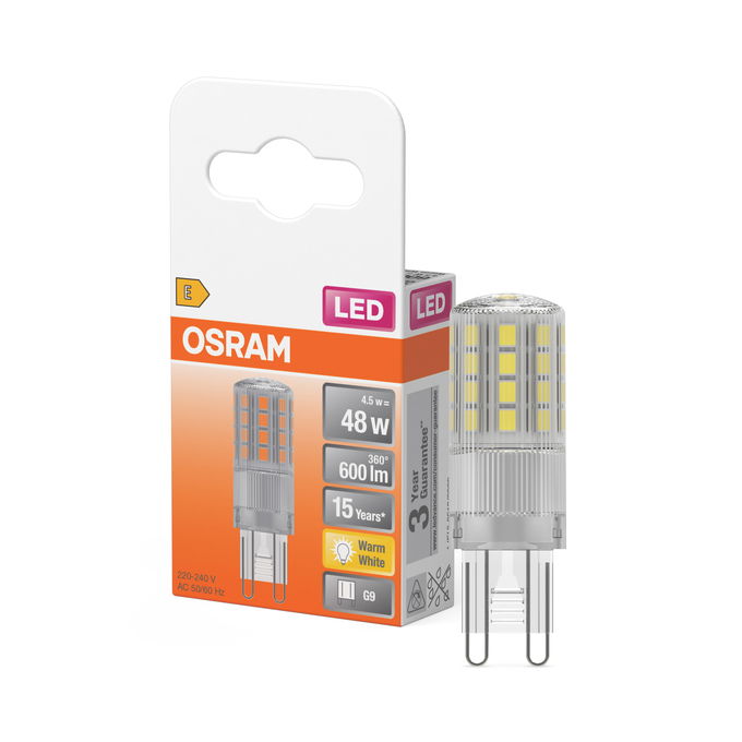 LED PIN 48 320° 4.5W 827 Clear G9