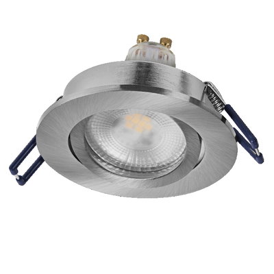 Spot Set Recess GU10 Dim Adjustable Click 6W 827 Satin Nickel