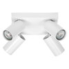 LED Spot Octagon GU10 White Plate 4x3.4W 927 DIM