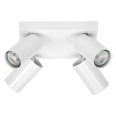 LED Spot Octagon GU10 White Plate 4x3.4W 927 DIM