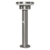 ENDURA Style Solar 40cm Post Sensor Double Circle 6W Stainless Steel