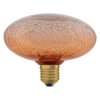 DECOR LED FLAT LAMP 3.5W 827 E27 Non-Dim  IN CRACKED GLASS FLATTENED ORANGE