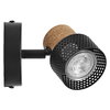 Decor Spot Cork GU10 Black 1x3.4W 927 DIM