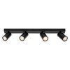 LED Spot Octagon GU10 Black 4x3.4W 927 DIM
