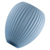 DECOR LED FLAT LAMP 3.5W 827 E27 Non-DIM IN COLOURED GLASS OVAL BLUE