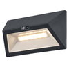 ENDURA Style USB Wall Step Wide Sensor IP44 Dark Grey