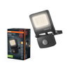ENDURA Flood Sensor Warm White PCR 10W Dark Grey