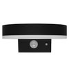 ENDURA Style Solar Wall Sensor Single Circle 6W Black