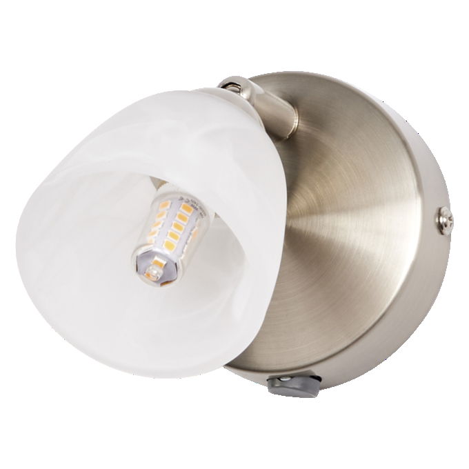 LED Spot Cup 1xG9 Brushed Nickel