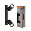 LED Spot Octagon GU10 Black 2x3.4W 927 DIM