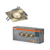 Spot Set Recess GU10 Adjustable Square Click 4.5W 827 Green Brass