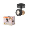 Decor Spot Cork GU10 Black 1x3.4W 927 DIM