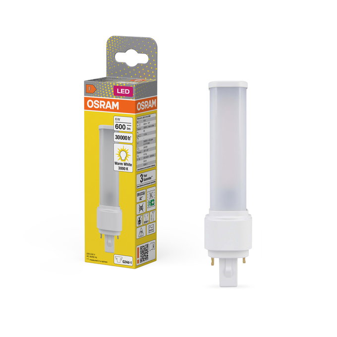 DULUX LED D13 EM & AC MAINS 6W 830 G24D-1